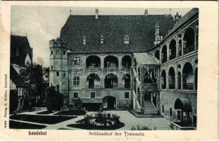 1903 Landshut, Schlosshof der Trausnitz / castle, courtyard (EK)