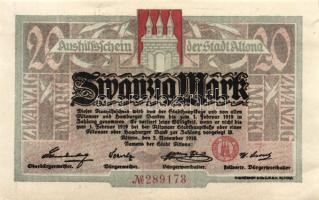 Német Birodalom/Császárság/Altona 1918.11.2. 5M, 20M T:I-,II+