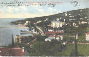1908 Portoroz, Portorose (Piran, Pirano); Seebad Portorose bei Triest, Totalansicht / general view, spa, bath, seaside resort. Verlag v. Gisela Trostler (EK)