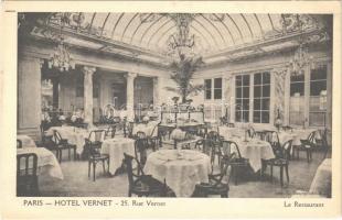 Paris, Hotel Vernet, Le Restaurant / hotel, restaurant, interior (EK)