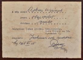 Jaksa István (1894-1982): Ajkai cigányok (vázlat). Olaj, falemez, jelzett, hátoldalán a művész címké...