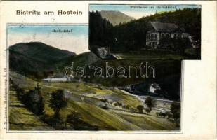 1900 Bystrice pod Hostynem, Bistritz am Hostein; Rudolfstal, Försterei / forestry, valley (EK)