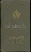 1938 Magyar Királyság fényképes útlevél, Hódmezővásárhelyi rendőr kapitányság által kiállítva