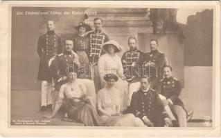 1914 Die Töchter und Söhne des Kaiserpaares / German Royal Family. W. Niederastroth Kgl. Hofphot. (EK)