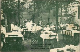 Nagyvárad, Oradea-Mare; Kispipa Vendéglő, kerthelyiség, Czipóth Ferenc tulajdonos / restaurant garden  (fl)