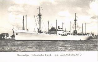 Koninklijke Hollanndsche Lloyd MS GAASTERLAND / Dutch freightship MS Gaasterland, modern postcard