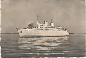 Fährschiff Sassnitz / German passenger ship, modern postcard (EB)