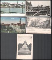 10 db RÉGI történelmi magyar város képeslap vegyes minőségben / 10 pre-1945 town-view postcards from the Kingdom of Hungary
