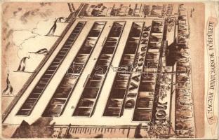 Budapest VII. Divatcsarnok litho s: Abonyi So.Stpl