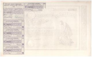 Budapest 1943. "Hangya Termelő-Értékesítő és Fogyasztási Szövetkezet" névre szóló alapítvá...