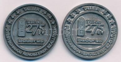 2006. Fűtéstechnikai Rendszerek Szállítója / 1731 óta 275 év / Buderus tallér ezüstpatinázott emlékérem (2x) (39mm) T:1-