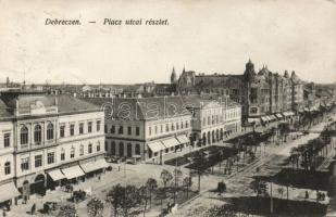 Debrecen Piac utca Pintér Gusztáv és a Neumann testvérek üzleteivel (Rb)