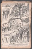 cca 1900 Kerékpár, velocipéd reklámok, újságkivágások füzetbe ragasztva