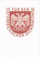 1936 Für den Österreichischen Olympiafonds. Zur Erinnerung an die Fis-Wettkämpfe Innsbruck / For the Austrian Olympic Fund FIS-WETTKAMPFE INNSBRUCK 1936 So. Stpl.