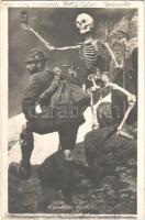 1935 Memento Mori! Alpinist, hiking, skeleton (b)