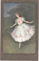 1919 Chopin Mazurka. Lady art postcard. C.W. Faulkner & Co. Series 1219.