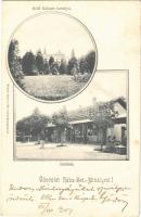 1907 Rábaszentmihály, Széll Kálmán kastélya, indóház, vasútállomás. Steiner Testvérek kiadása. Art Nouveau (EB)