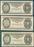 50Ft 1983.(4x), 1986.(1x), 1989.(1x) összesen 6db T:II+