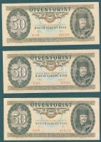 50Ft 1983.(4x), 1986.(1x), 1989.(1x) összesen 6db T:II+