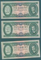 1969. 10Ft(6x) egymásutáni sorszámokkal T:I