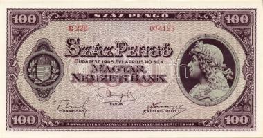 1945. 100P(3x) egymásutáni sorszámokkal T:I