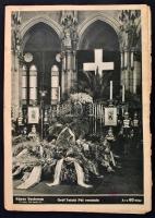 1941 A Képes vasárnap 13. száma, címlapon Gróf Teleki Pál ravatalával