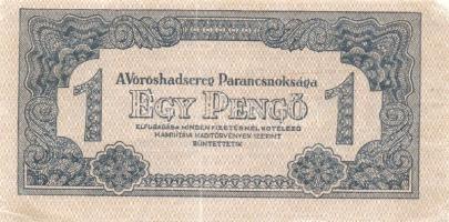 1944. "V.H" 1P hátoldali képméret kisebb, alapnyomat függőleges, hátoldalon alsó szegélyen...