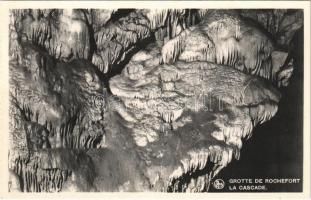 Grotte de Rochefort, La Cascade / stalactite cave, from postcard booklet, photo
