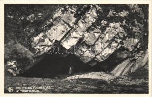 Grotte de Rochefort, Le Trou Maulin. / cave, entrance, from postcard booklet, photo