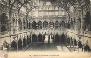 1912 Antwerp, Anvers, Antwerpen; Intérieur de la Bourse / stock exchange, interior