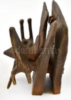 Bors István (1938-2003): Pieta. Bronz, jelzés nélkül, kopásnyomokkal, m: 8,5 cm, h: 14 cm. Irodalom:...