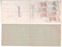 Kispest 1939-1943. 3db klf kitöltött váltó T:III