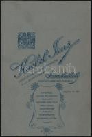 cca 1900-1920 Férfi díszmagyarban kitüntetésekkel, keményhátú fotó Knebel Jenő szombathelyi műterméb...