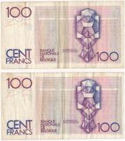 Belgium 1978-1981. 100Fr (2x) T:III
Belgium 1978-1981. 100 Francs (2x) C:F
Krause 140