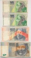 Szlovákia 2000. 500K + 2001. 20K (2x) + 2004. 100K T:III,III-
Slovakia 2000. 500 Korun + 2001. 20 K...