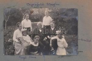 Családi fotóalbum, kászonjakabfalvi Lintner, Degenfeld családtagok fotóival, közte Horthyról készült...