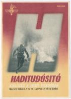 1943 Haditudósító kiállítás a Pesti Vigadóban / WWI Hungarian War correspondent exhibiton, advertisement + So. Stpl s: Németh Nándor