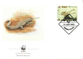 WWF crocodile FDC WWF Krokodil FDC WWF Gangesgavial FDC