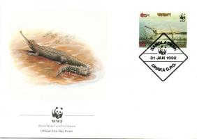 WWF crocodile FDC WWF Krokodil FDC WWF Gangesgavial FDC