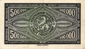 Német Birodalom/Weimari Köztársaság/Düsseldorf 1923.7.15. 500.000M T:II