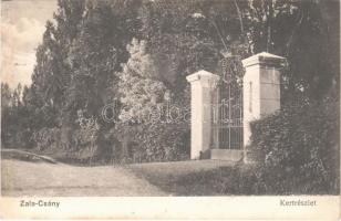 1916 Zalacsány, kastély kert kapuja