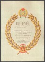 1962-1985 7 db vegyes oklevél tétel