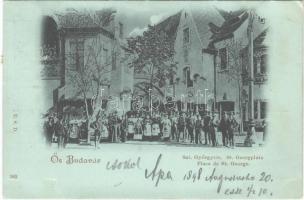 1898 (Vorläufer!) Budapest XIV. Ős Budavár, Szent György tér