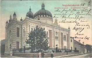 1905 Nagybecskerek, Zrenjanin, Veliki Beckerek; Izraelita templom, zsinagóga / synagogue