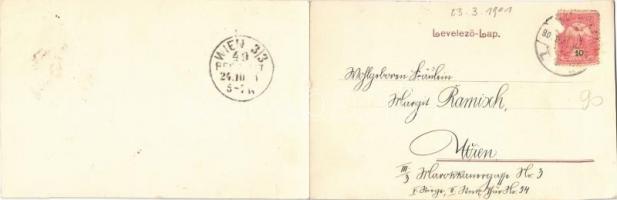 1901 Temesvár, Timisoara; Józsefvárosi pályaudvar, vasútállomás, lovaskocsik. Polatsek kiadása. Kiha...