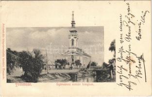 1901 Temesvár, Timisoara; Gyárvárosi román templom. Polatsek kiadása / Fabric, Romanian church (EK)