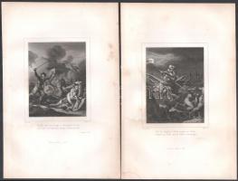 14 db különféle illusztráció, acélmetszetek, (In: Oeuvres Completes de Voltaire Tome Deuxiéme. Paris...