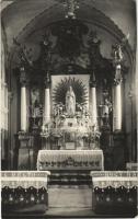 Marosvásárhely, Targu Mures; templom belső, oltár / church interior, altar. Herczeg photo