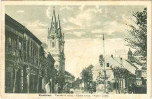 1927 Komárom, Komárno; Nadorova ulica / Nádor utca, Kovács üzlete / Nador Gasse / street view, shop (fl)