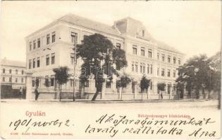 1901 Gyula, Békés vármegye kórháza. Schwimmer Arnold kiadása (EK)